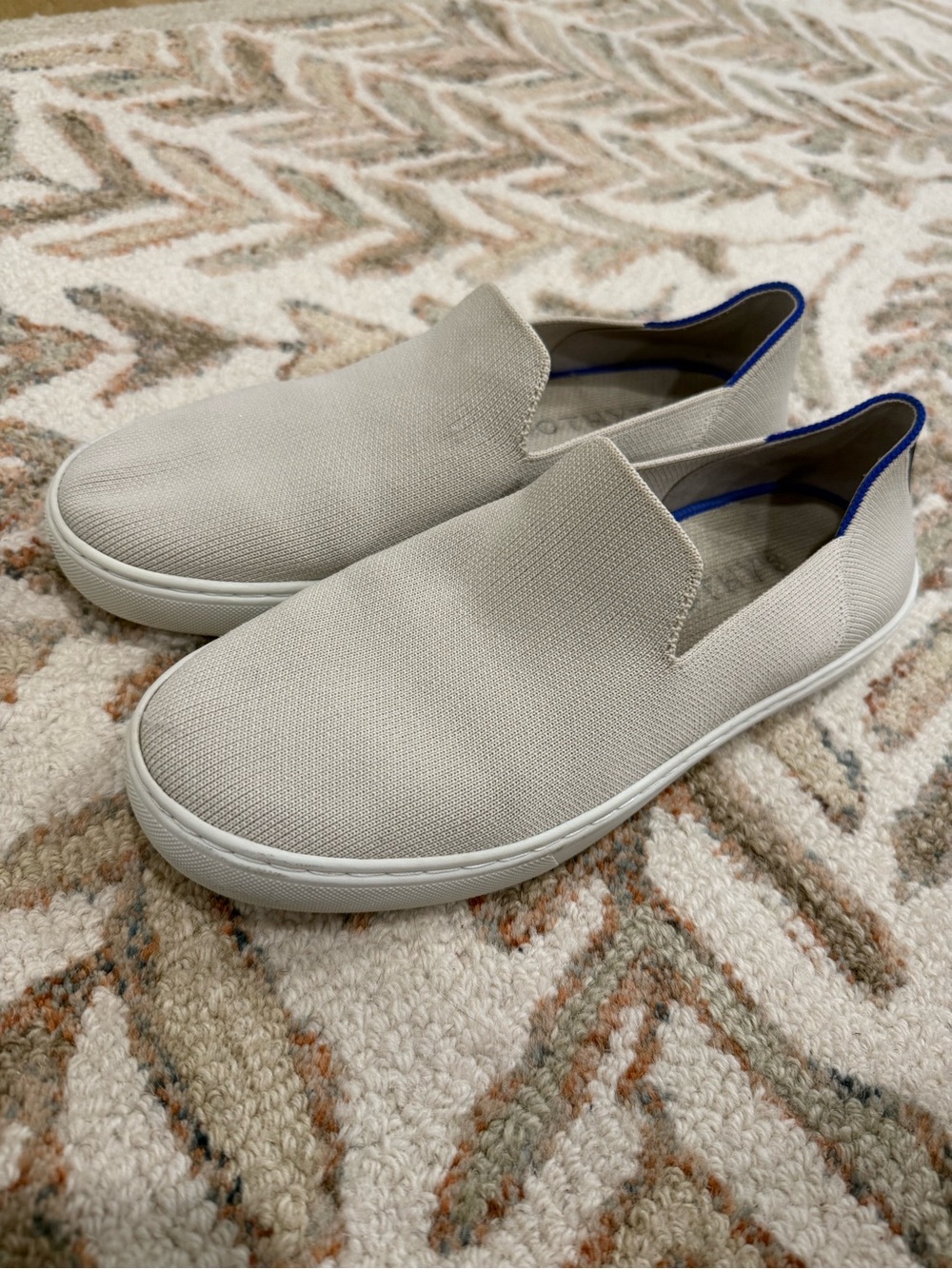 Rothy’s Women’s The Original Slip-On Sneakers - Light Beige Size 8